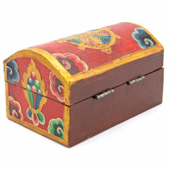 Tibetan Style Wooden Chest-Furniture-Siesta Crafts