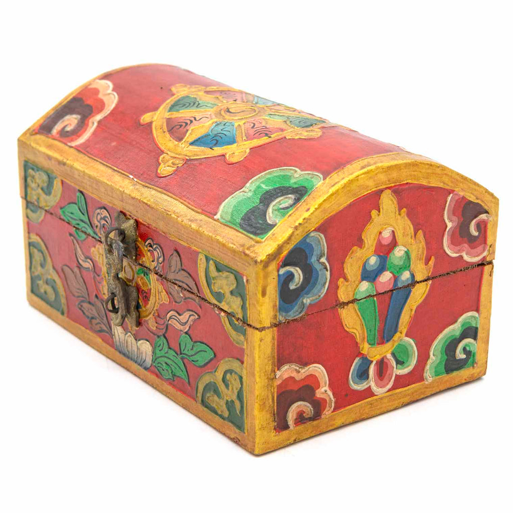 Tibetan Style Wooden Chest-Furniture-Siesta Crafts