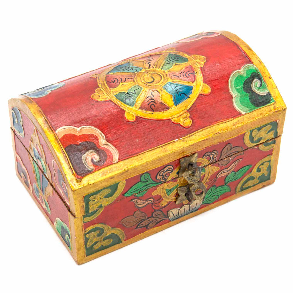 Tibetan Style Wooden Chest-Furniture-Siesta Crafts