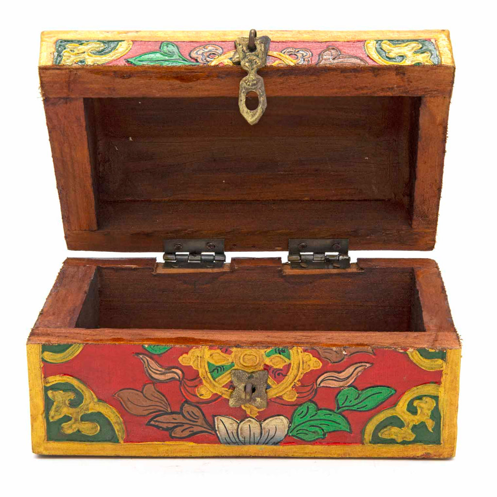 Tibetan Style Wooden Chest-Furniture-Siesta Crafts