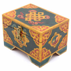 Tibetan Style Wooden Box With Feet-Furniture-Siesta Crafts