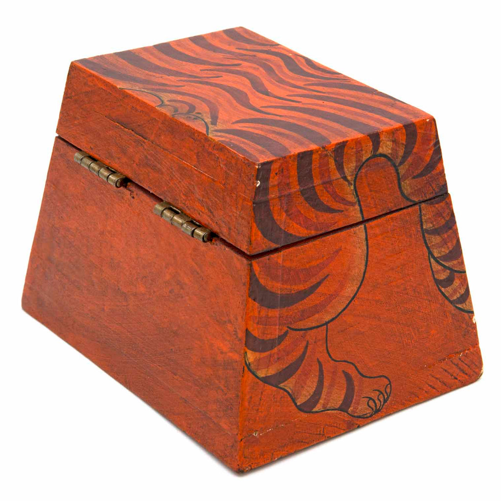 Tibetan Style Tiger Wooden Chest No.465-Furniture-Siesta Crafts