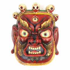 Large Artisan Bhairab Mask No.78-Home Décor-Siesta Crafts