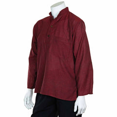 Oversize Plain Grandad Shirt-Shirts-Siesta Crafts