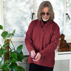 Plain Grandad Shirt-Shirts-Siesta Crafts