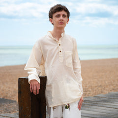 Plain Grandad Shirt-Shirts-Siesta Crafts