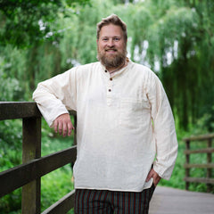 Oversize Plain Grandad Shirt-Shirts-Siesta Crafts