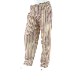 Stripy Cotton Trousers-Trousers-Siesta Crafts