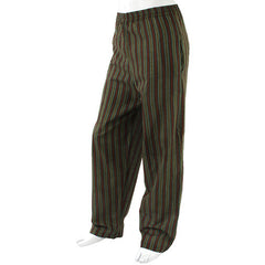 Stripy Cotton Trousers-Trousers-Siesta Crafts