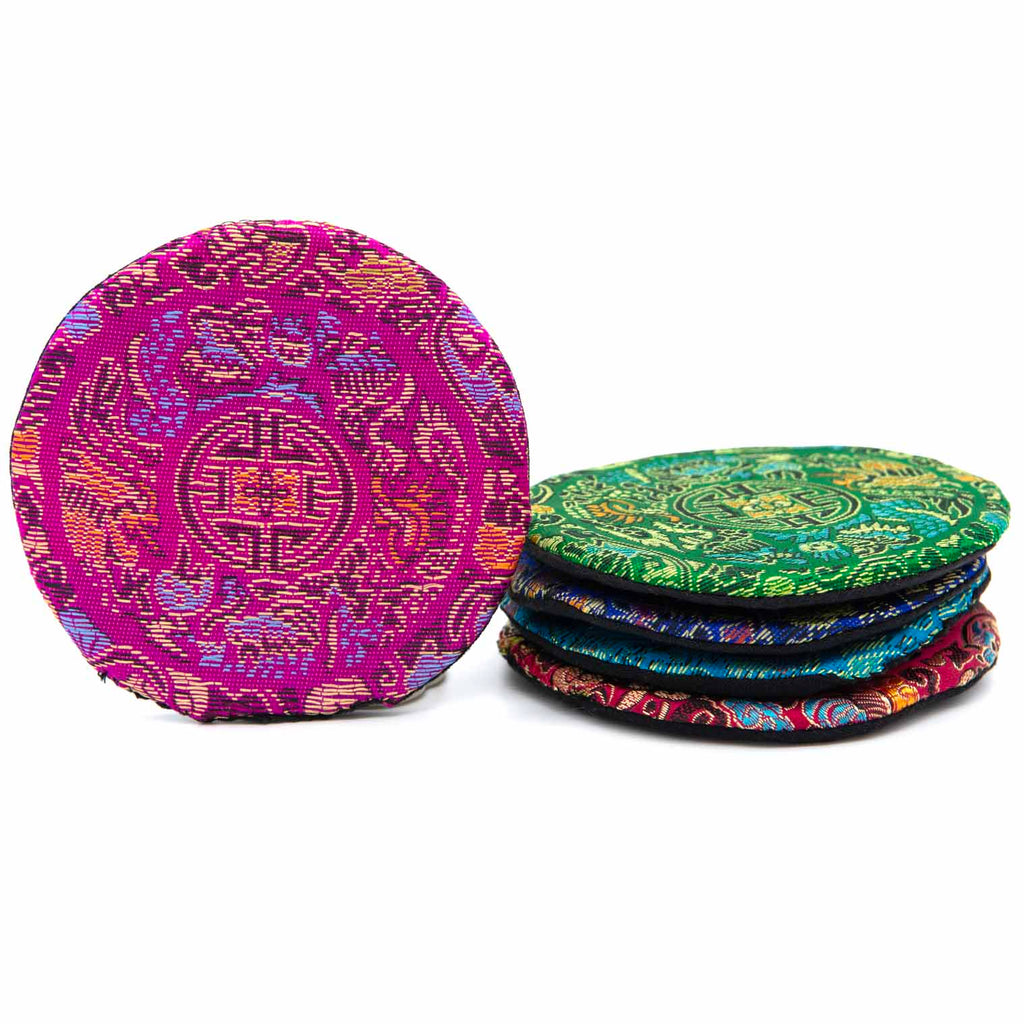 Small Brocade Singing Bowl Cushion-Singing Bowls-Siesta Crafts