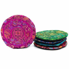 Small Brocade Singing Bowl Cushion-Singing Bowls-Siesta Crafts