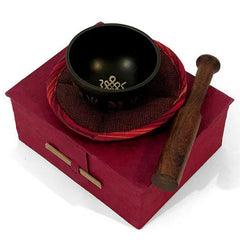 Medium Patterned Singing Bowl Set-Singing Bowls-Siesta Crafts