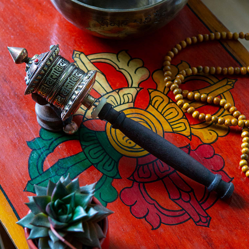 Medium Prayer Wheel-Buddhism-Siesta Crafts