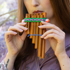 Small Zampona - Double Row Pan Pipes-Wind Instruments-Siesta Crafts