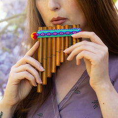 Small Antara - Single Row Pan Pipes-Wind Instruments-Siesta Crafts