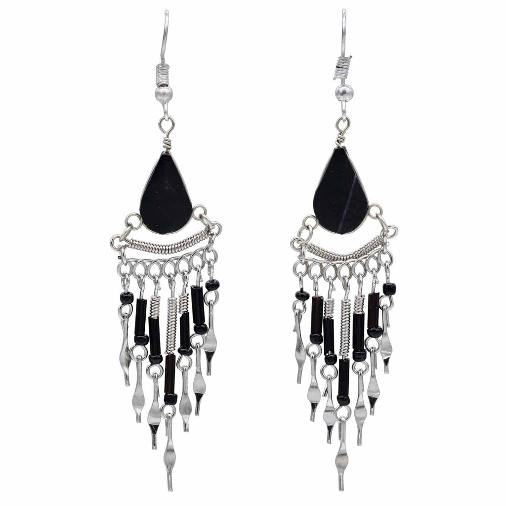 Beaded Drop Earrings-Earrings-Siesta Crafts