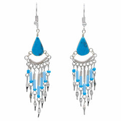 Beaded Drop Earrings-Earrings-Siesta Crafts