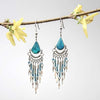 Beaded Drop Earrings-Earrings-Siesta Crafts