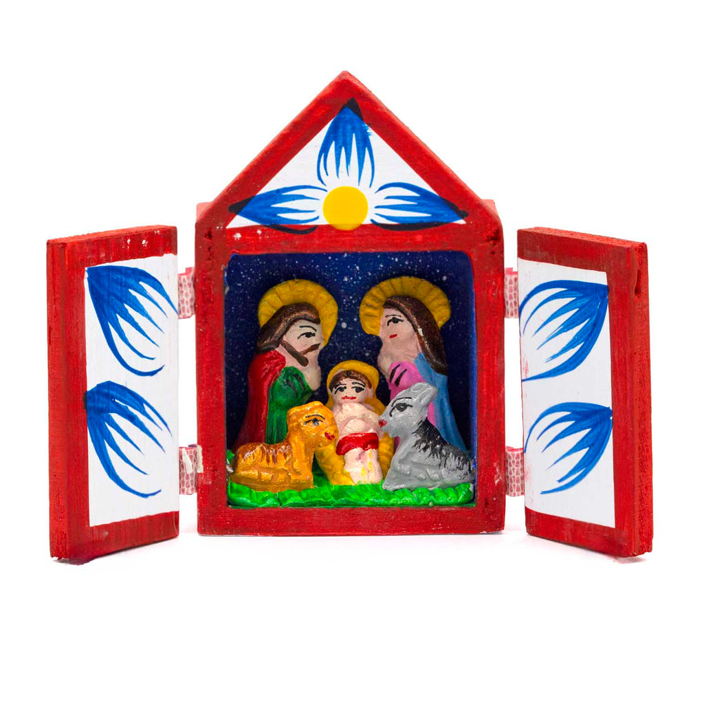 Nativity Mini Retablo-Christianity-Siesta Crafts
