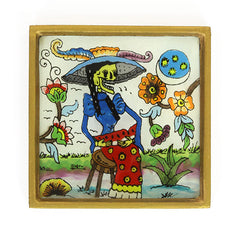 Catrina Folk Art Frame-Home Décor-Siesta Crafts
