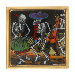Harpist in Party Folk Art Frame-Home Décor-Siesta Crafts