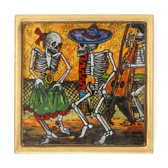 Harpist in Party Folk Art Frame-Home Décor-Siesta Crafts