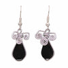 Stone Drop Triple Spiral Earrings-Earrings-Siesta Crafts