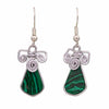 Stone Drop Triple Spiral Earrings-Earrings-Siesta Crafts