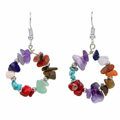 Ring of Stones Earrings-Earrings-Siesta Crafts