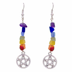 Pentacle Earrings-Earrings-Siesta Crafts