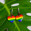 Rainbow Heart Earrings-Earrings-Siesta Crafts