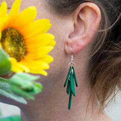 Tagua Cluster Earrings-Earrings-Siesta Crafts