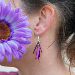 Tagua Cluster Earrings-Earrings-Siesta Crafts