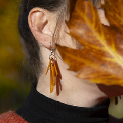 Tagua Cluster Earrings-Earrings-Siesta Crafts