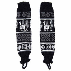 Winter Llama Legwarmers-Socks & Legwarmers-Siesta Crafts