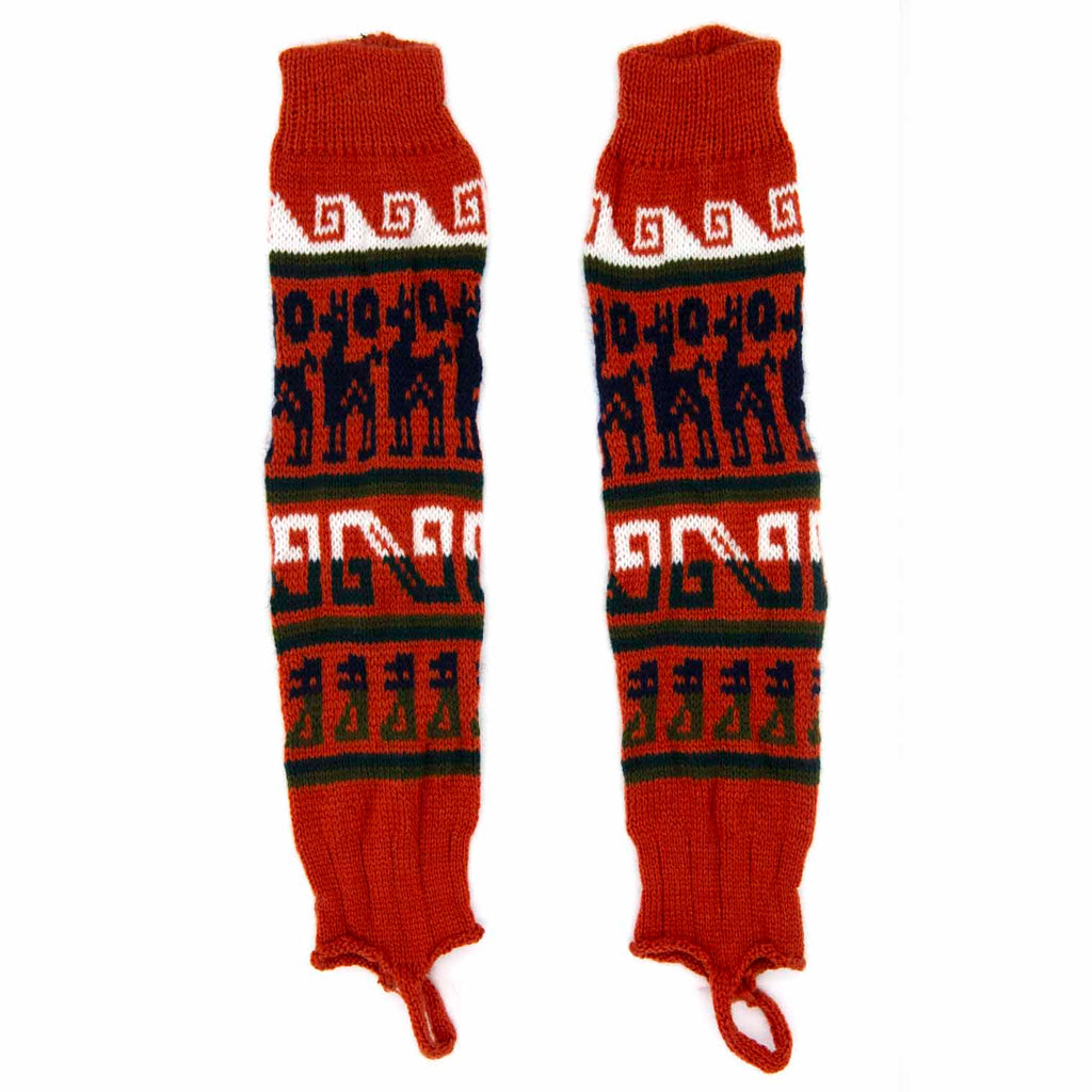 Autumnal Llama Legwarmers-Socks & Legwarmers-Siesta Crafts