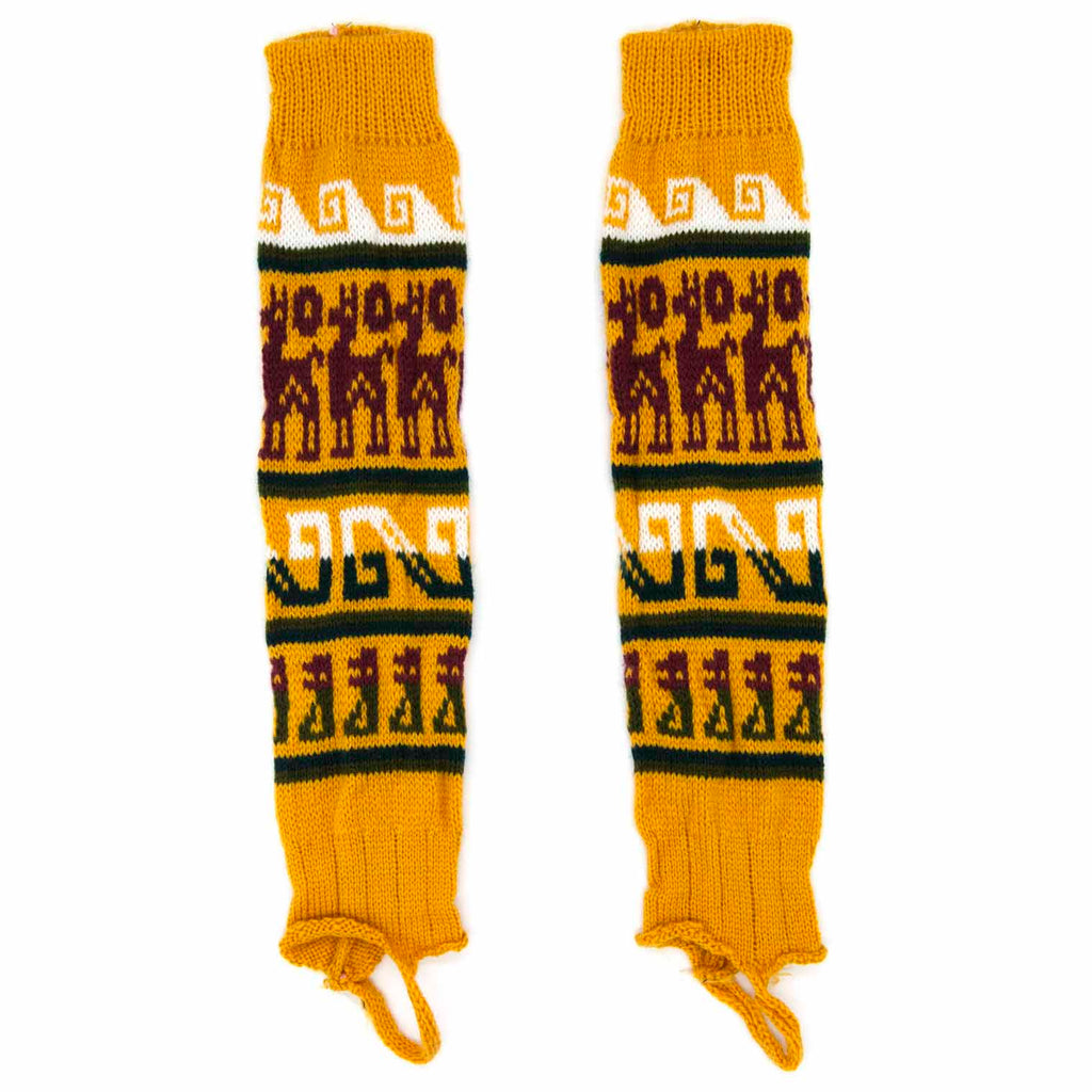 Autumnal Llama Legwarmers-Socks & Legwarmers-Siesta Crafts