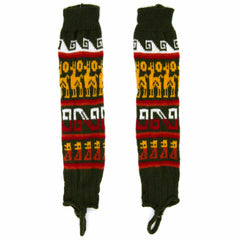 Autumnal Llama Legwarmers-Socks & Legwarmers-Siesta Crafts