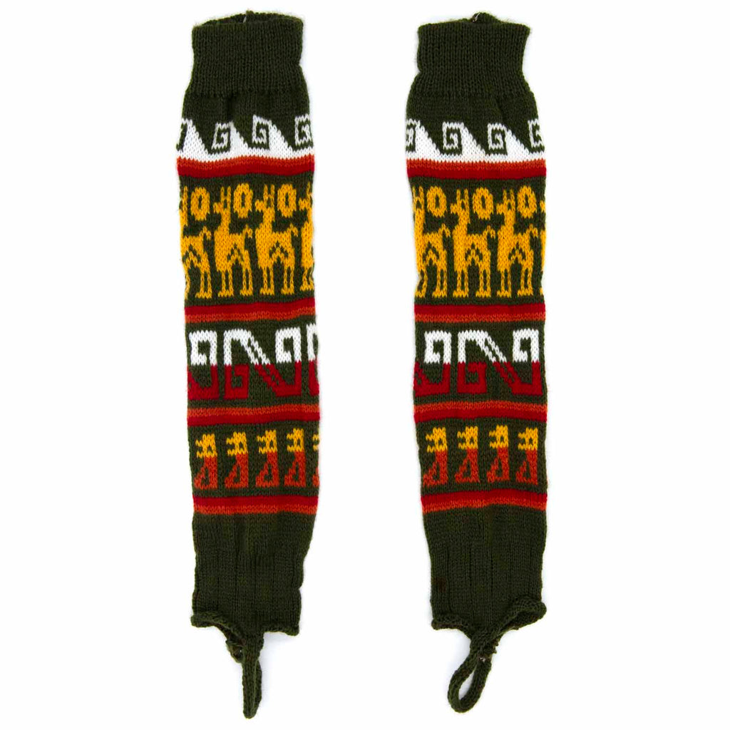 Autumnal Llama Legwarmers-Socks & Legwarmers-Siesta Crafts