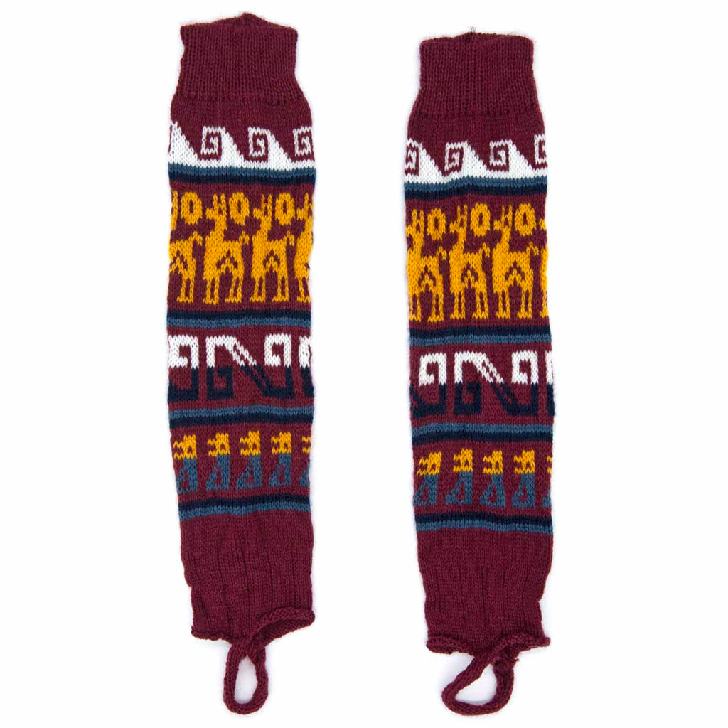 Autumnal Llama Legwarmers-Socks & Legwarmers-Siesta Crafts