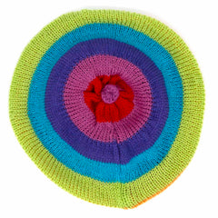 Rainbow Slouch Hat-Hats-Siesta Crafts