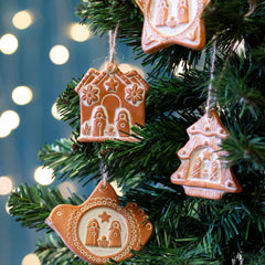 Terracotta Nativity Hanging-Christianity-Siesta Crafts
