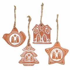 Terracotta Nativity Hanging-Christianity-Siesta Crafts
