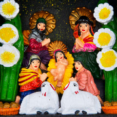 Small Nativity Retablo-Home Décor-Siesta Crafts