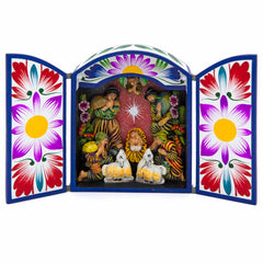 Medium Nativity Retablo-Home Décor-Siesta Crafts