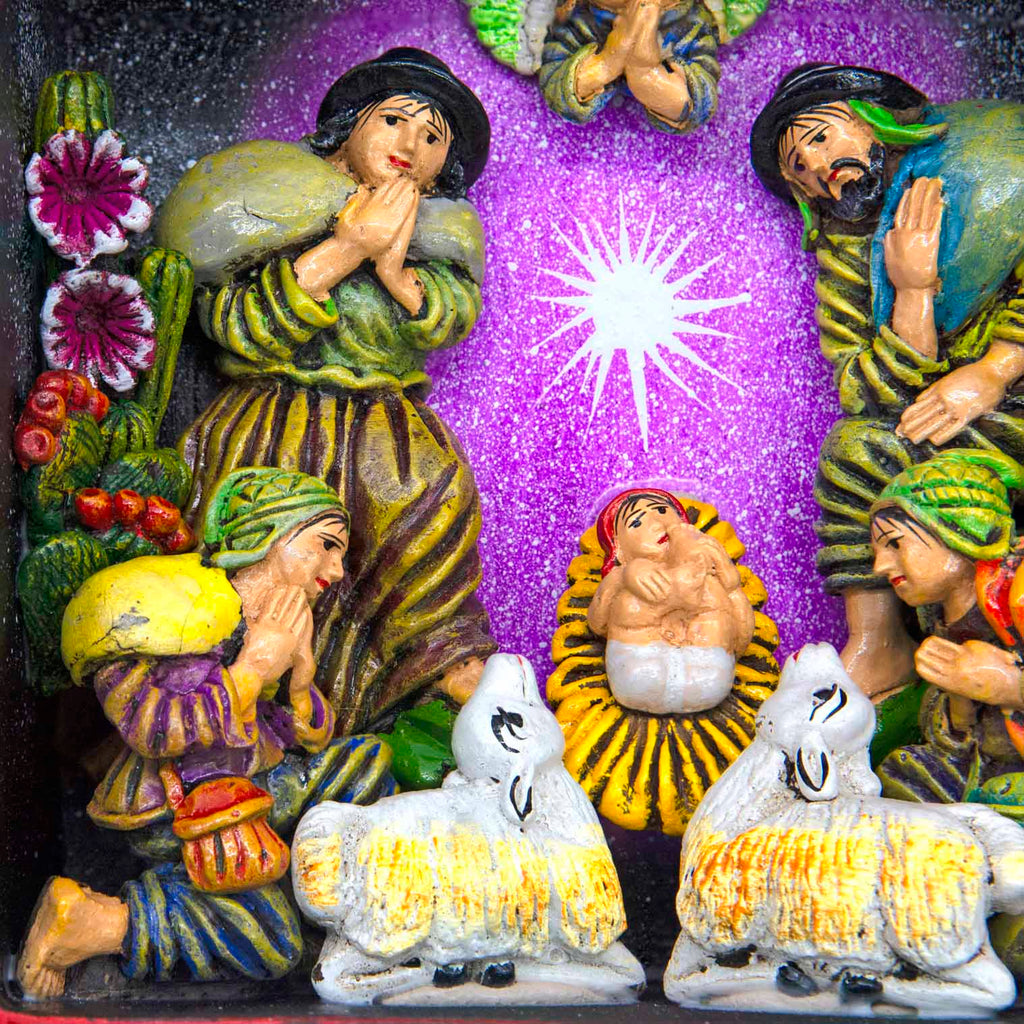 Medium Nativity Retablo-Home Décor-Siesta Crafts
