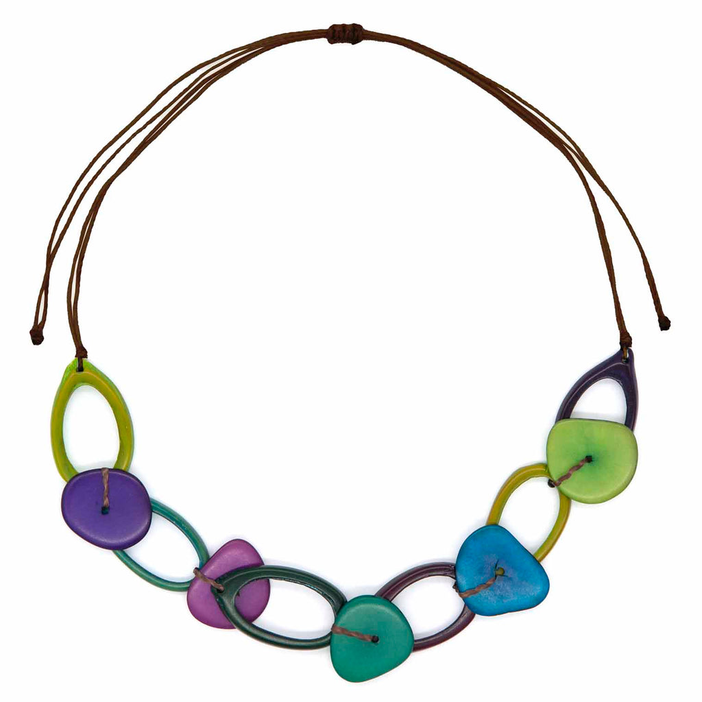 Tagua and Palmito Necklace-Necklaces & Pendants-Siesta Crafts