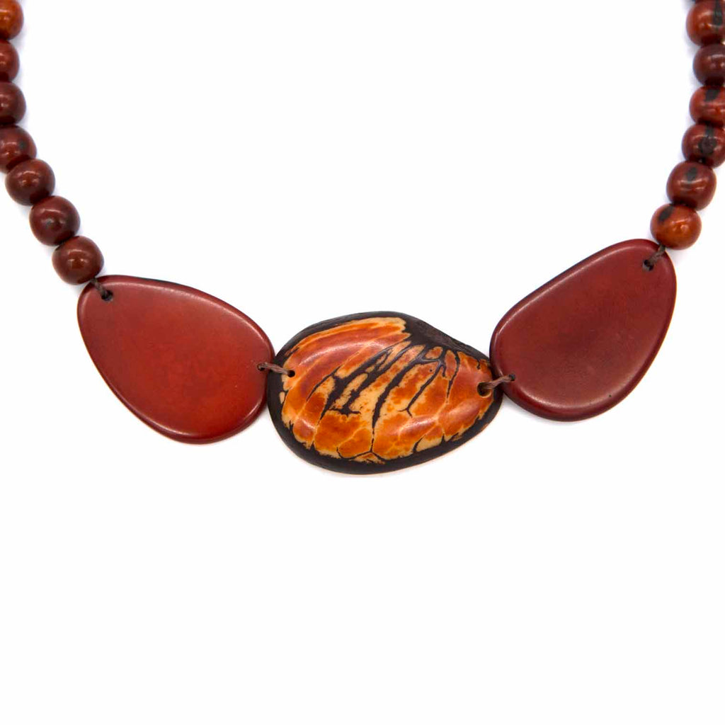 Tagua Slice Necklace-Necklaces & Pendants-Siesta Crafts