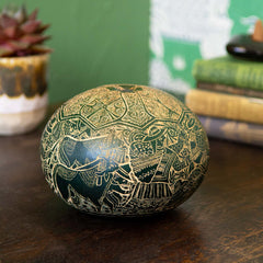 Artisan Intricate Folk Art Gourd No.9