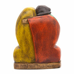 Cedar Wood Carving Sacred Family 13cm-Christianity-Siesta Crafts